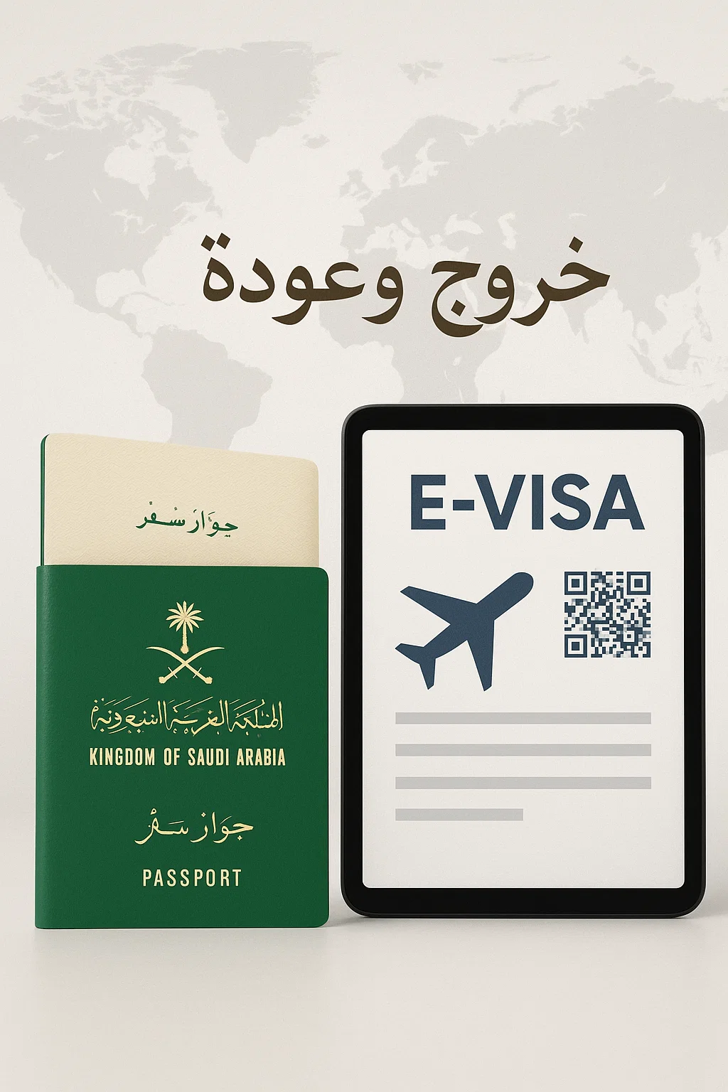 إصدار تأشيرة خروج وعودة